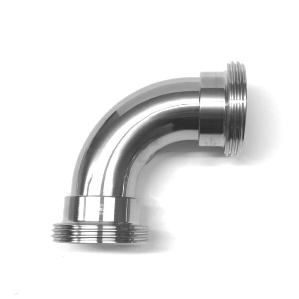 Curva 90° inox con Attacchi Femmina DIN