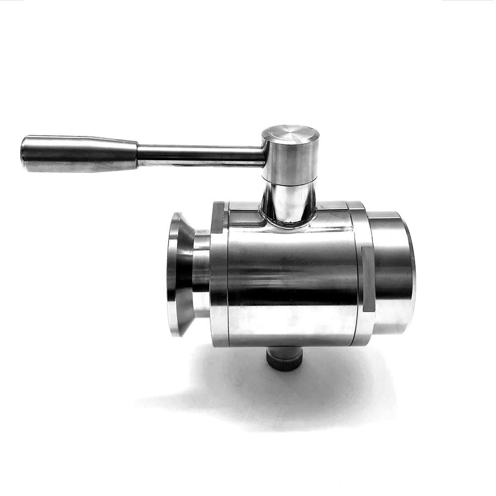 Valvola a sfera 2 vie attacchi femmina GAS-Garolla inox con Scarico Manicotto GAS inox - Rizzato Inox Group srl