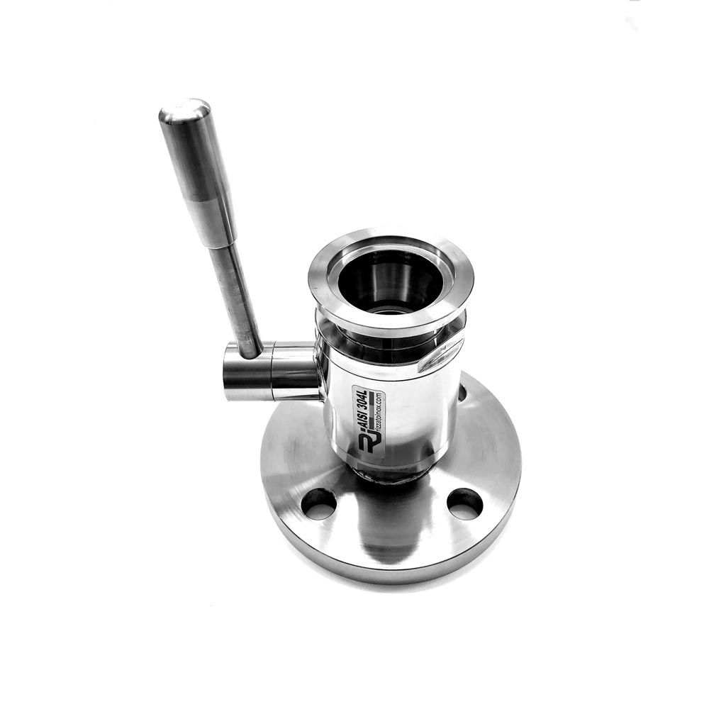 Valvola a sfera 2 vie attacchi flangia PN 10/16-Garolla inox - Rizzato Inox Group srl