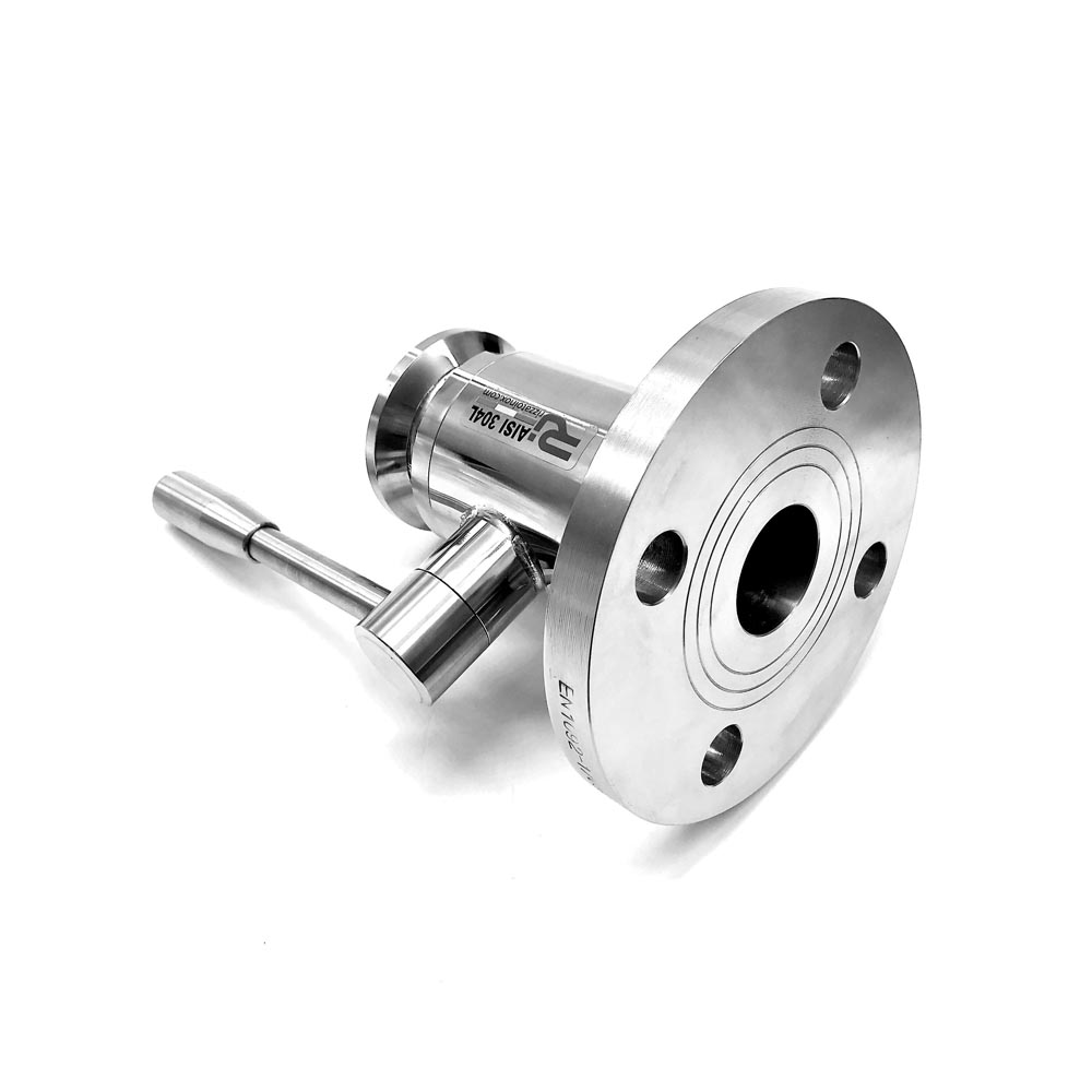 Valvola a sfera 2 vie attacchi flangia PN 10/16-Garolla inox - Rizzato Inox Group srl