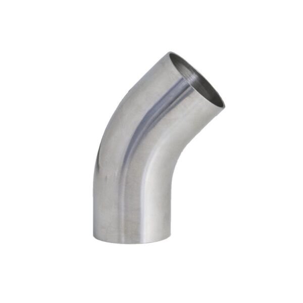 Curva 45° inox a Mandrinare Lucida