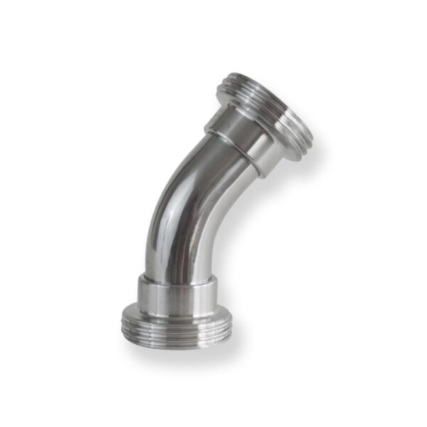 Curva 45° inox con Attacchi Femmina DIN