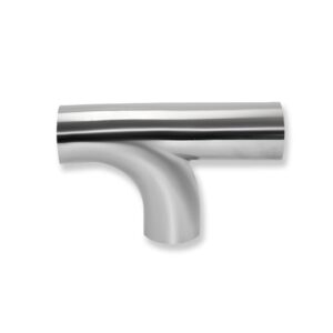 Tee inox con Curva Lucido