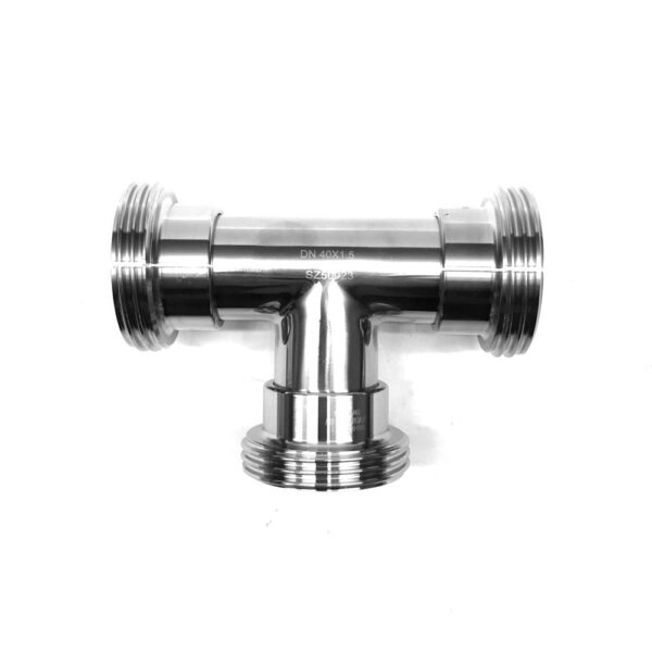 Tee inox con Attacchi Femmina DIN