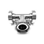 Tee inox con Attacchi Maschio DIN