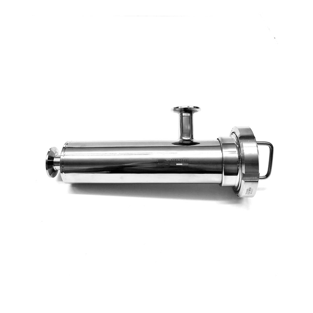 Filtro inox 90° filtrazione HP attacchi saldare/clamp inox - Rizzato Inox Group srl