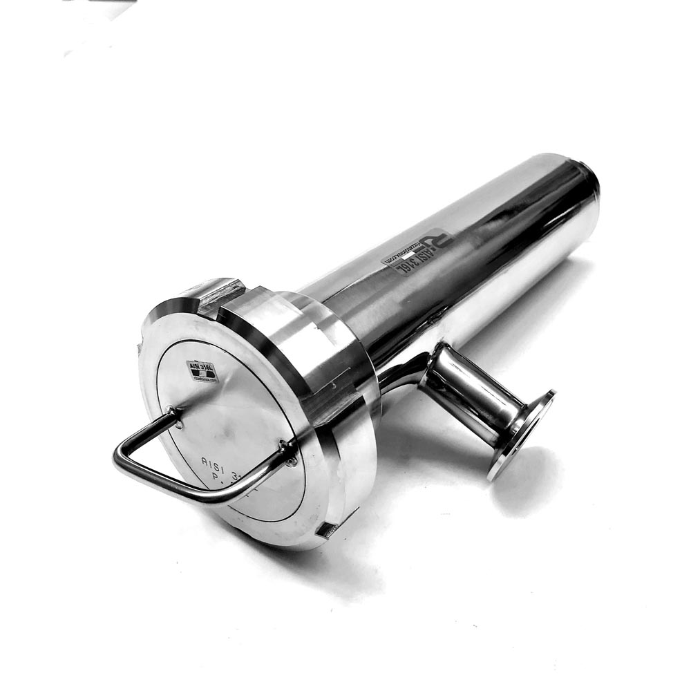 Filtro inox 90° filtrazione HP attacchi saldare/clamp inox - Rizzato Inox Group srl