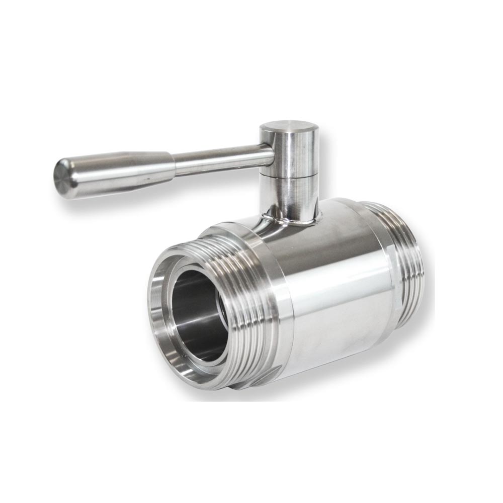 Valvola a Sfera Sanitaria 2 vie tipo Rizzato attacchi Femmina DIN inox - Rizzato Inox Group srl