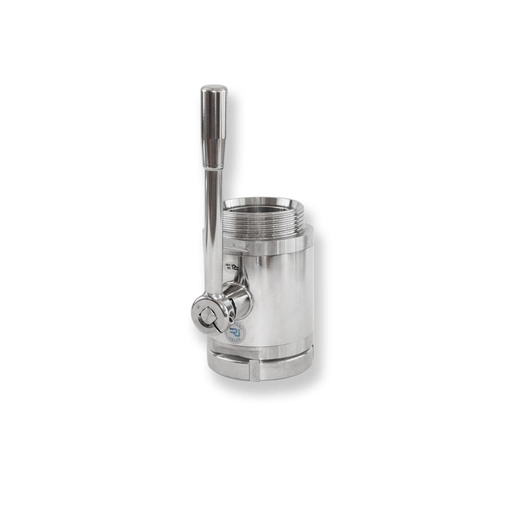 Valvola a sfera sanitaria 2 vie tipo Rizzato attacchi Maschio-Femmina DIN inox - Rizzato Inox Group srl