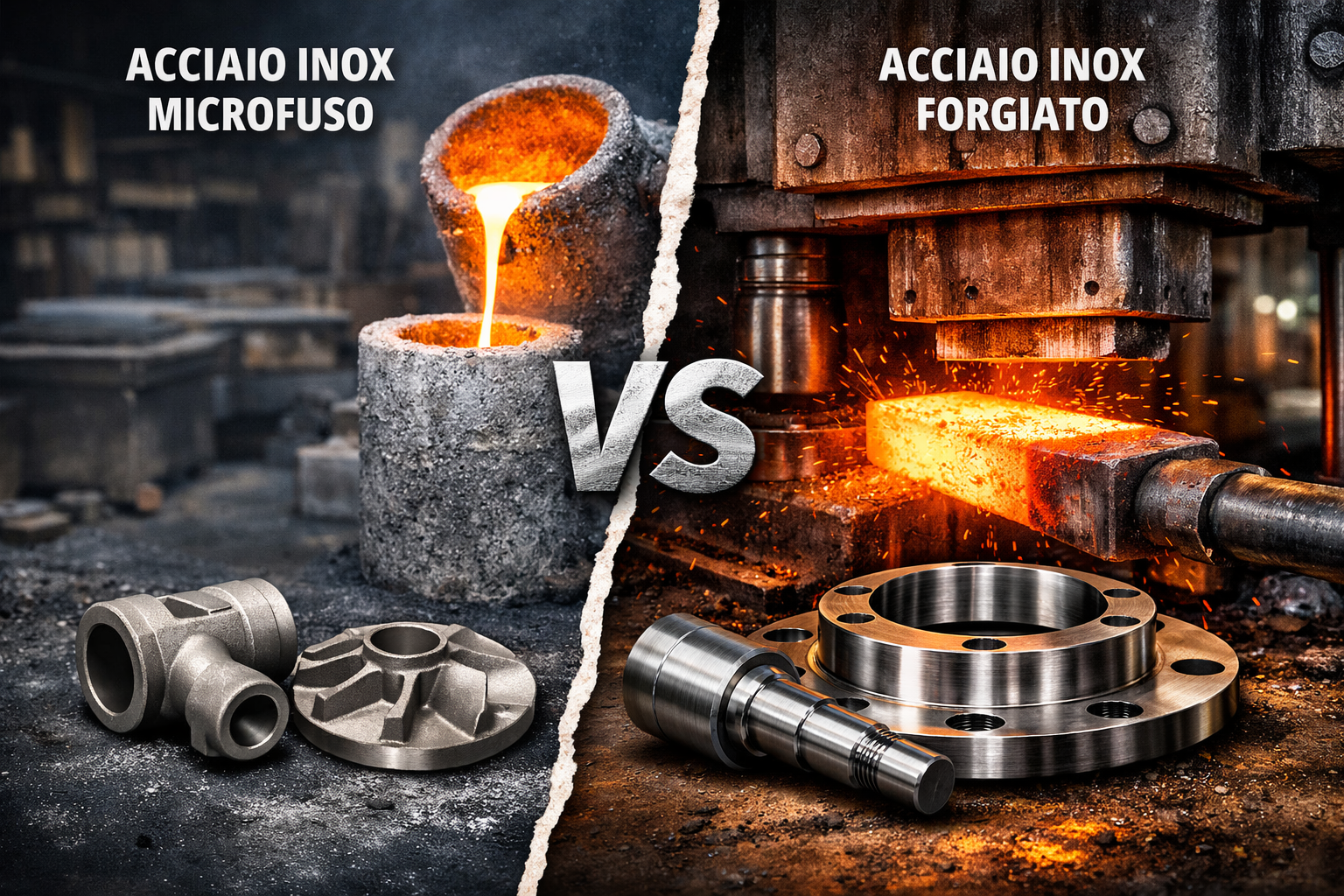 Differenze tra Acciaio Inox Microfuso e acciaio Inox Forgiato -Rizzato Inox Group